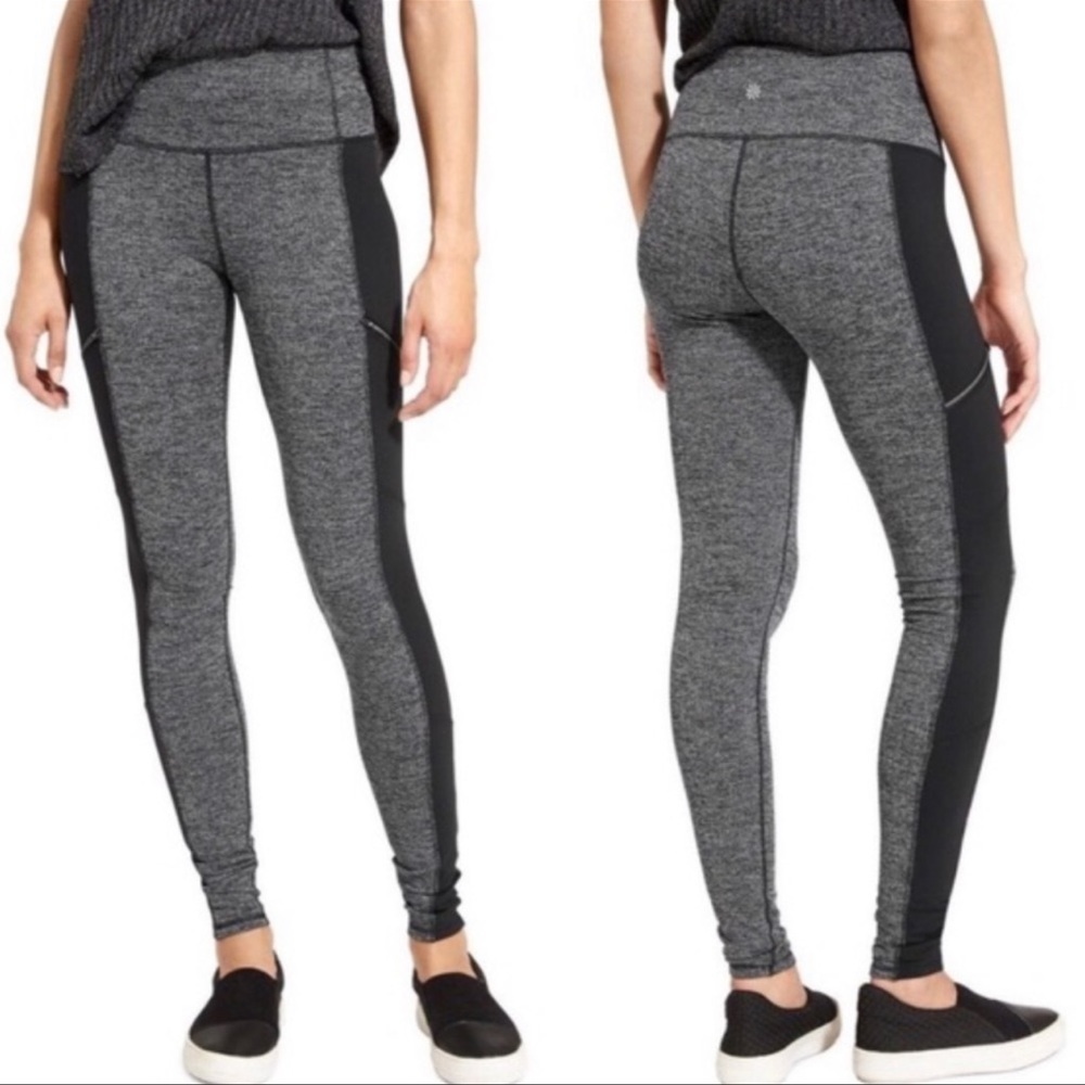 Athleta Herringbone Metro Drifter High Rise Leggings size Medium